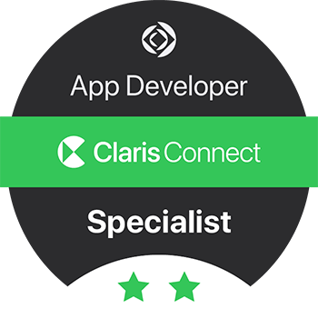 Claris Connect Specialist의 인증 배지