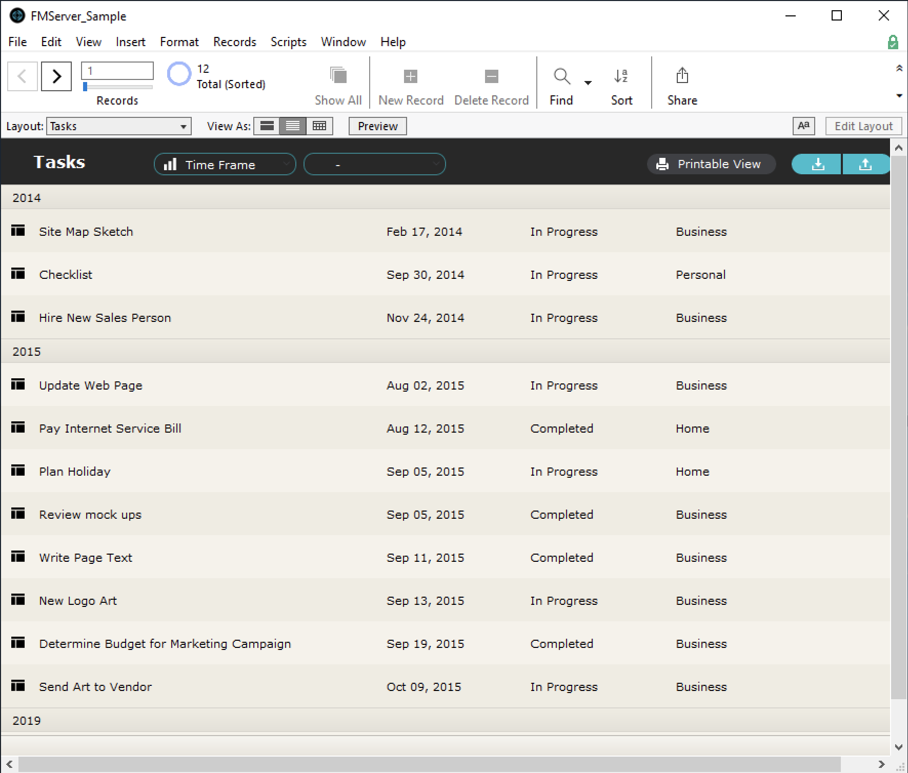 filemaker pro for windows