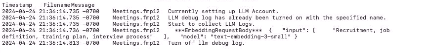 Working with LLMs in FileMaker 2024