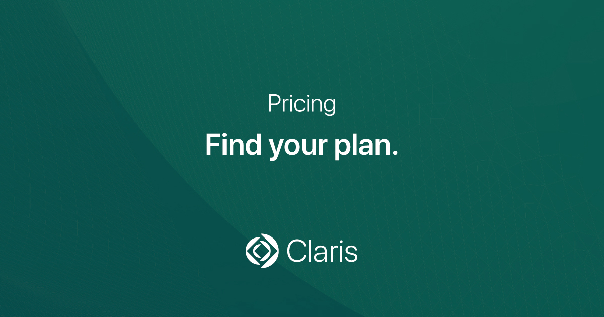 Claris FileMaker 가격