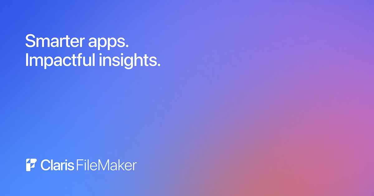 AI-powered tools for custom apps with Claris FileMaker | claris.com