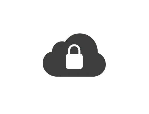 Cloud with lock icon representing compliance